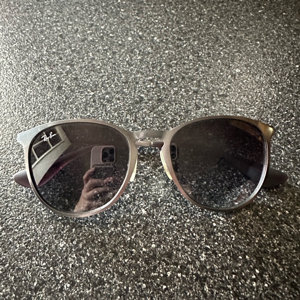 Ray-Ban RB3539 Erika Metal Sunglasses with Silver Frame